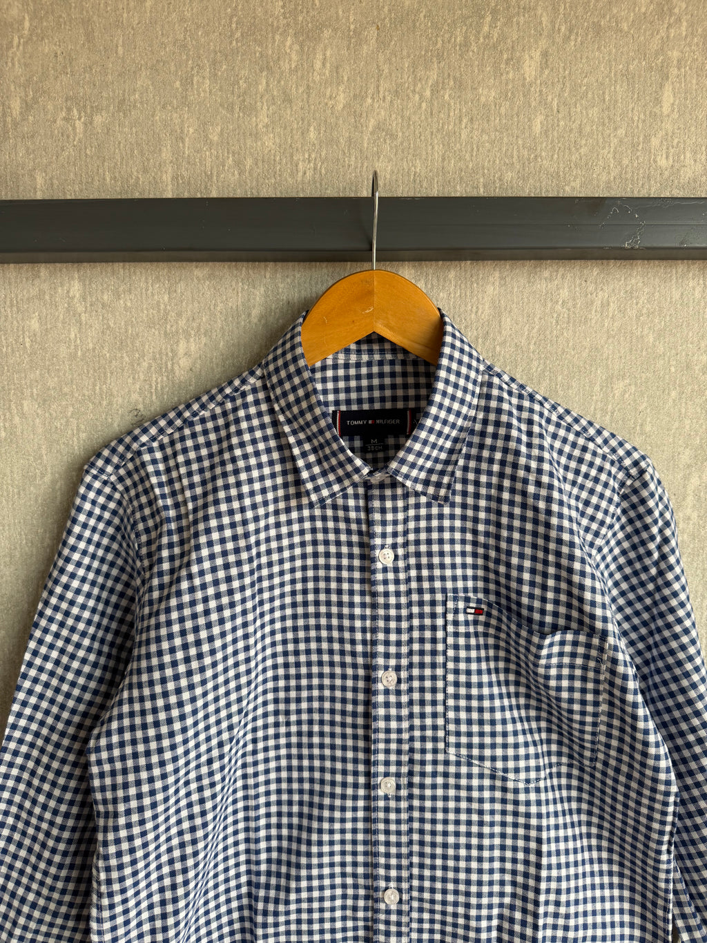 TOMMY HILFIGER CHECKERED SHIRT -  M-XL