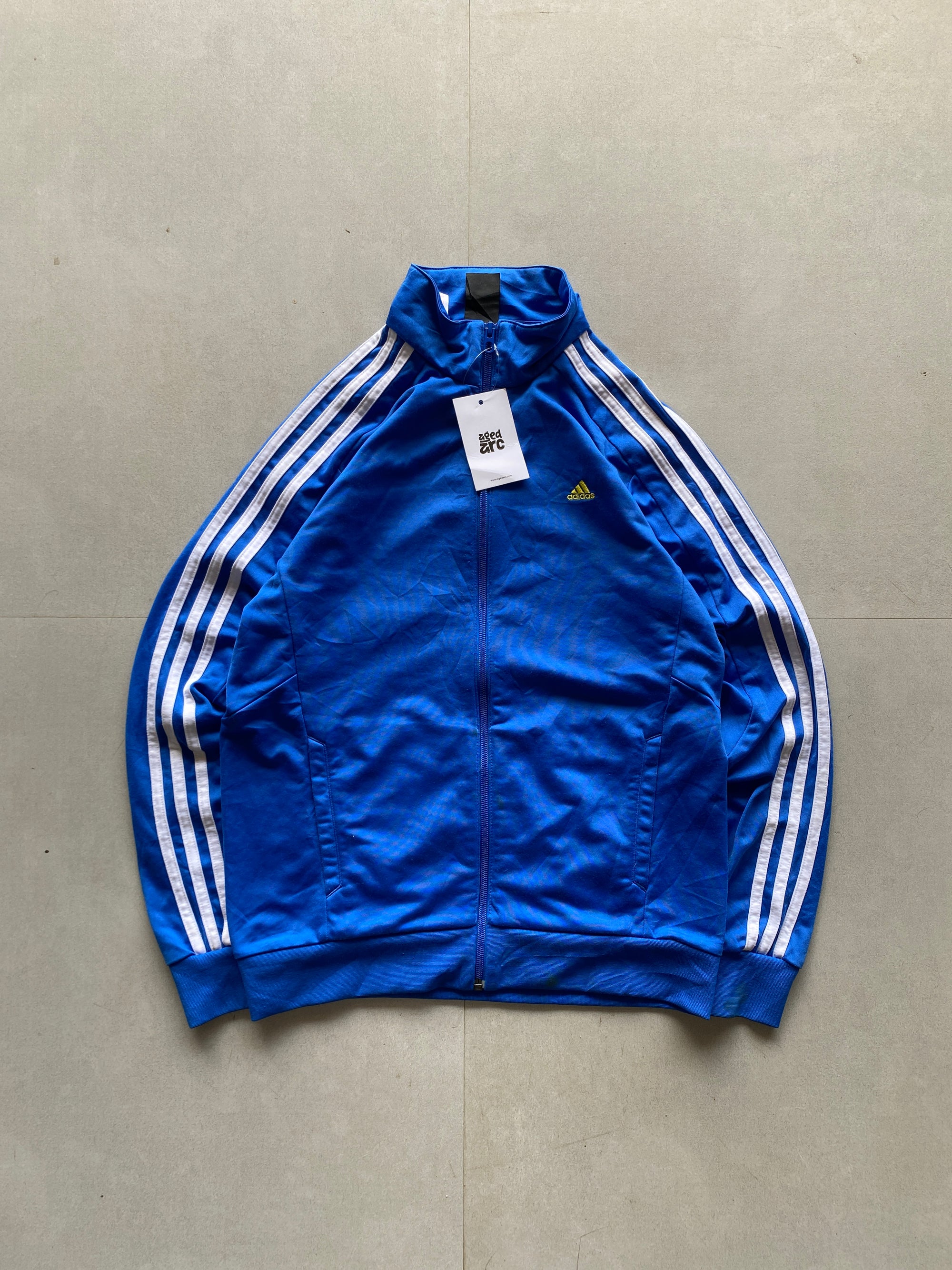 VINTAGE ADIDAS STRIPED JACKET -XS