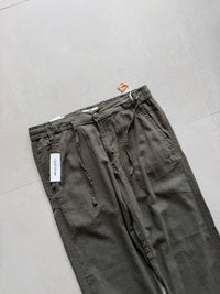 H&M GREEN LINEN PANT - M
