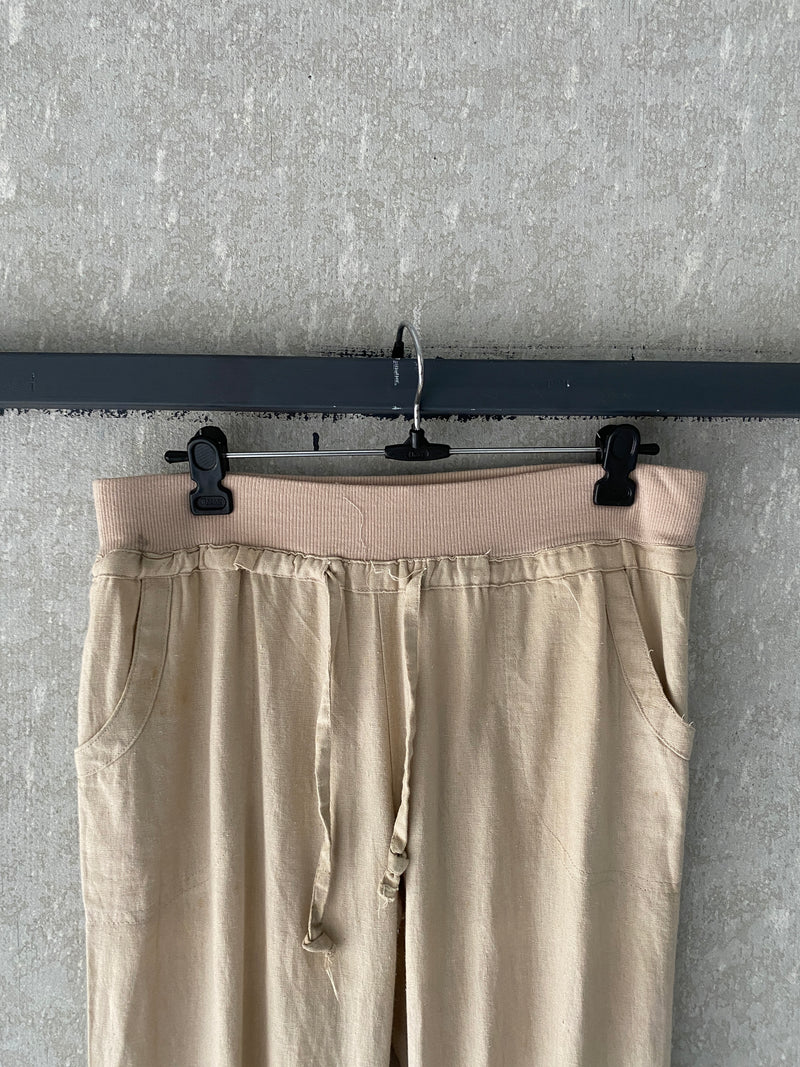 NANA BAGGY LINEN PANT - M