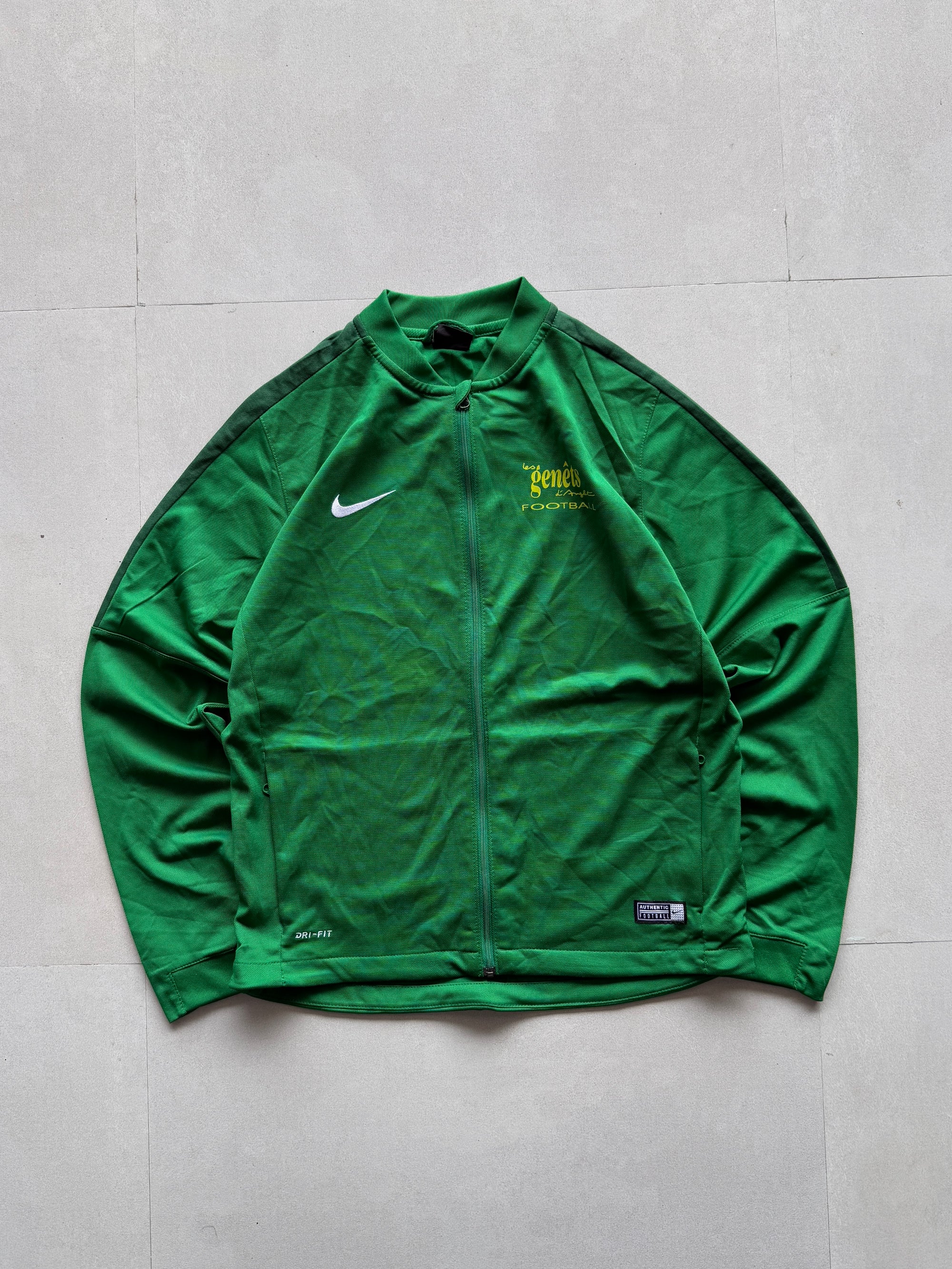 NIKE GREEN TRACK JACKET - S