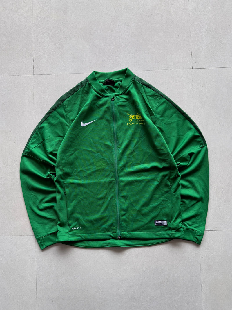 NIKE GREEN TRACK JACKET - S