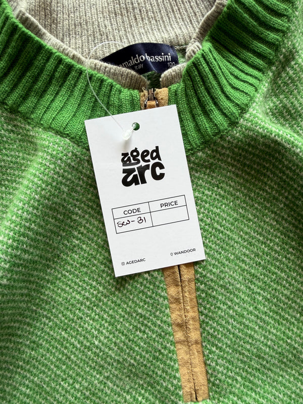 QUARTER ZIP KNIT SWEATER SW31 - M