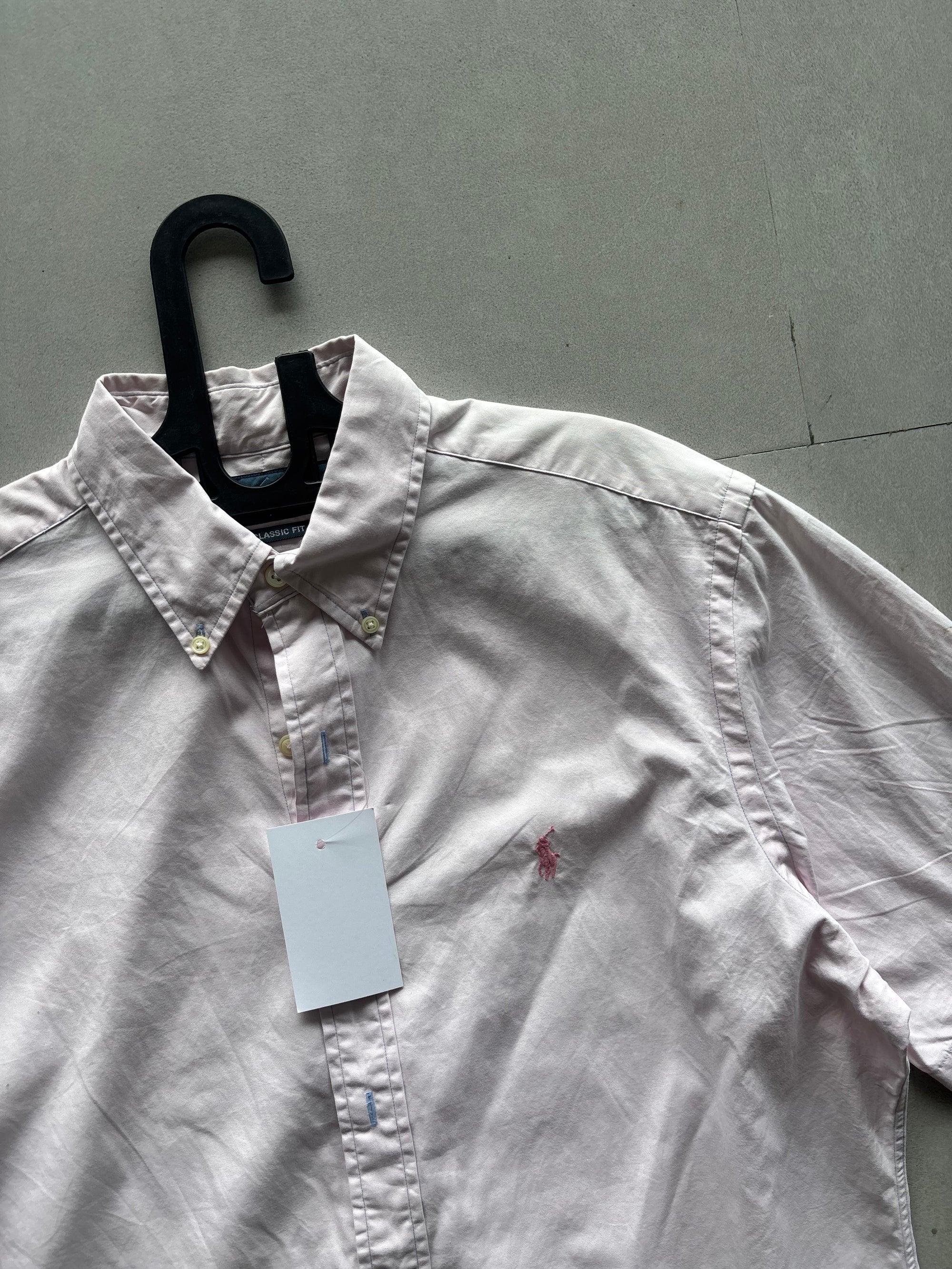 RALPH LAUREN PINK HALF SLEEVE - M