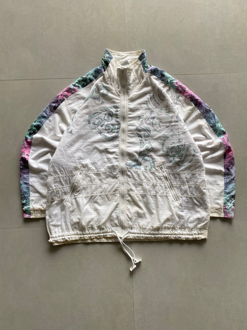 VINTAGE ADIDAS PRINTED JACKET - XXL