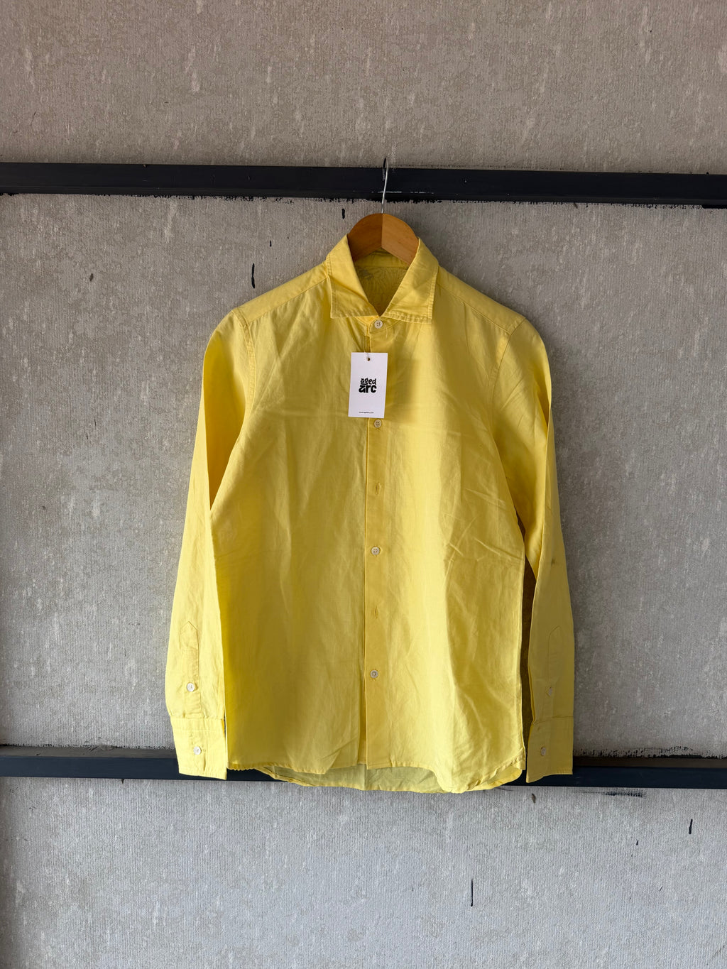 YELLOW LINEN SHIRT SLN100 - M