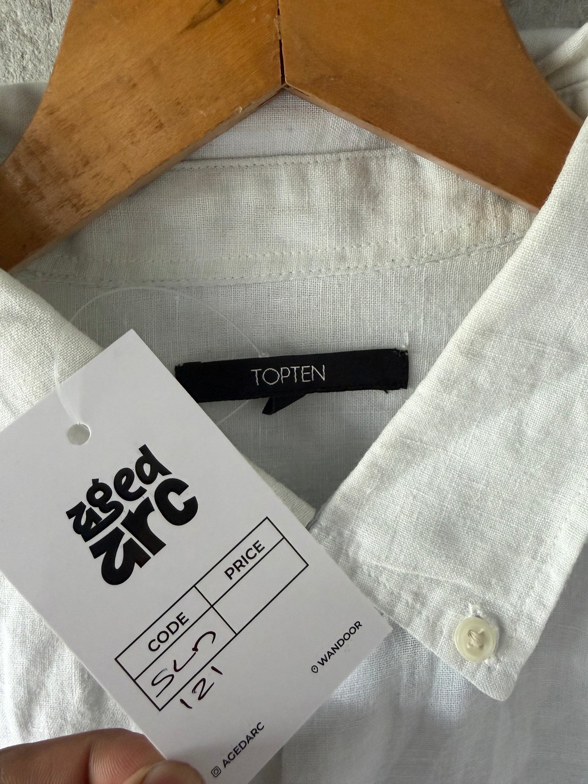 TOPTEN LINEN SHIRT SLN121 - L