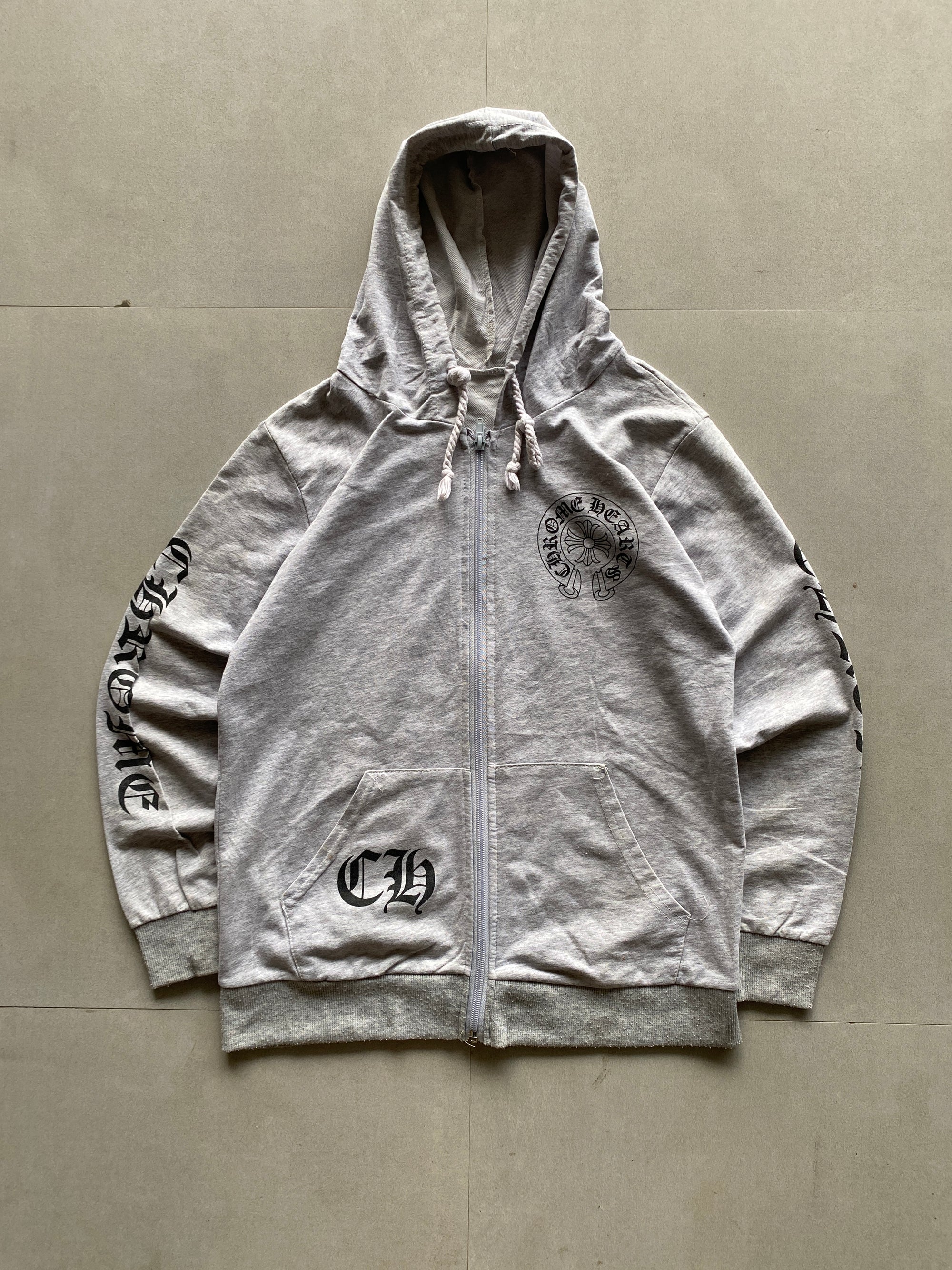 CHROME HEARTS ZIPPER HOODIE (BOOTLEG) - XS