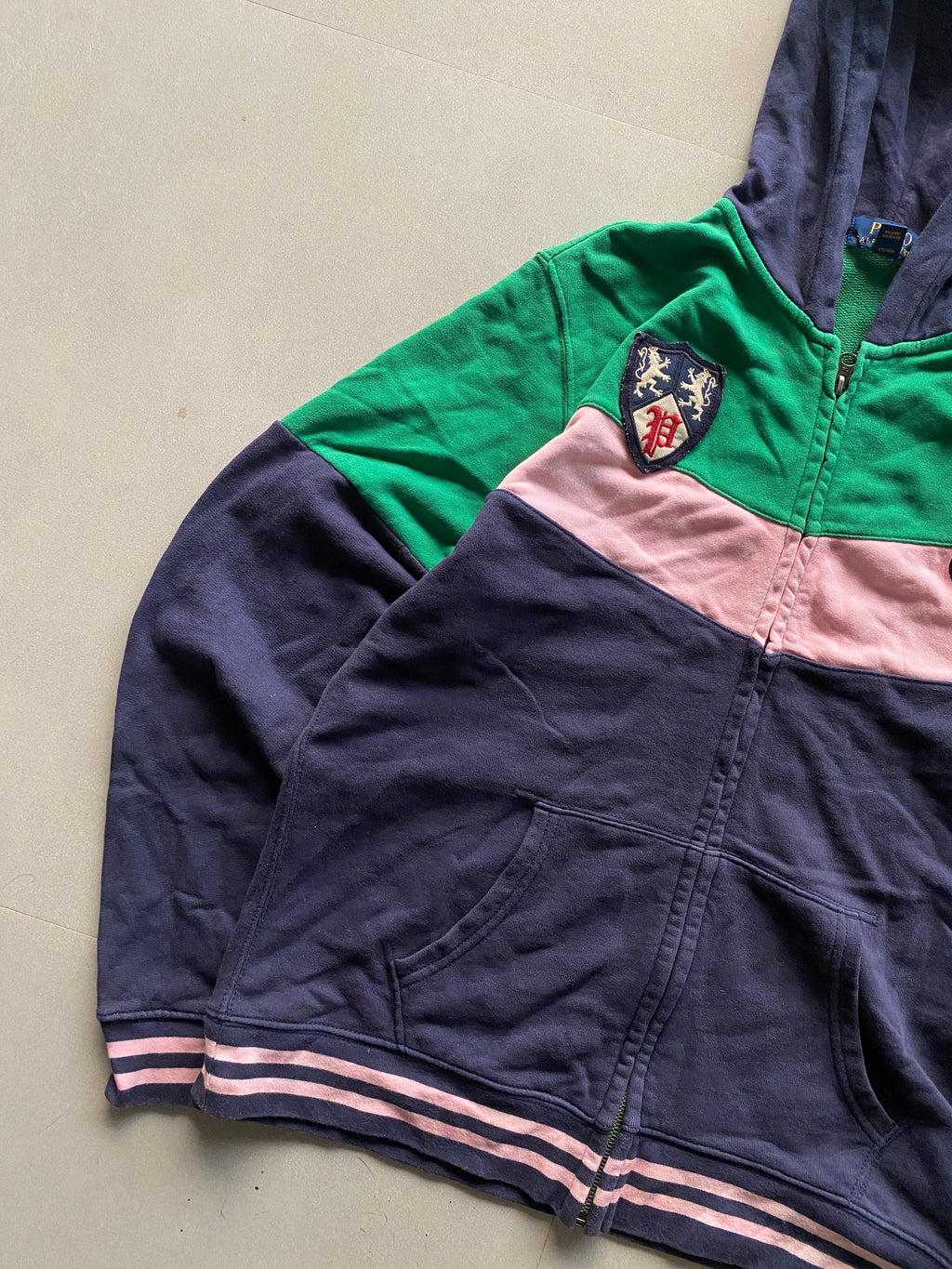 RALPH LAUREN ZIPPER HOODED JACKET  - M