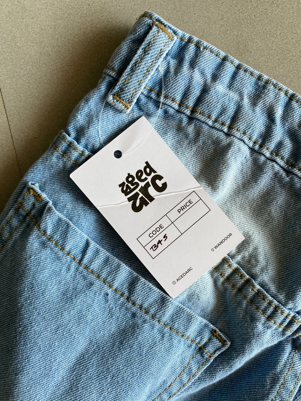 B45 BAGGY WIDE LEG DENIM - XS