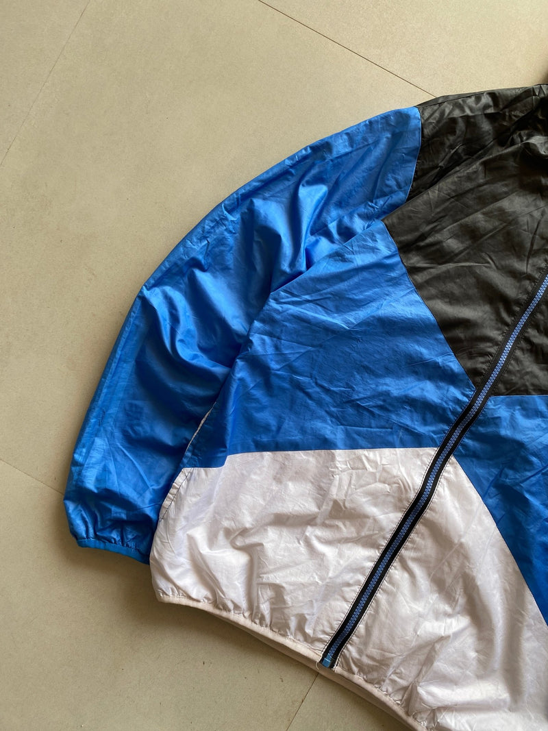ADIDAS HOODED JACKET - L - Aged Arc