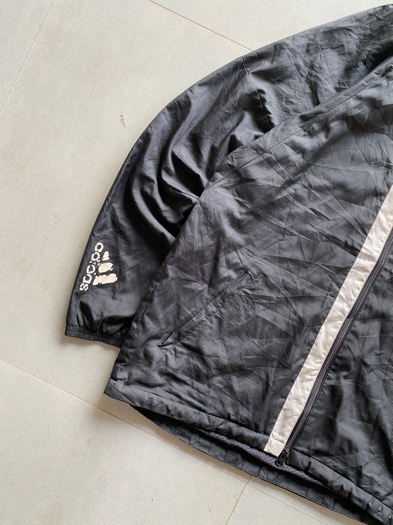 ADIDAS HOODED JACKET - XL - Aged Arc