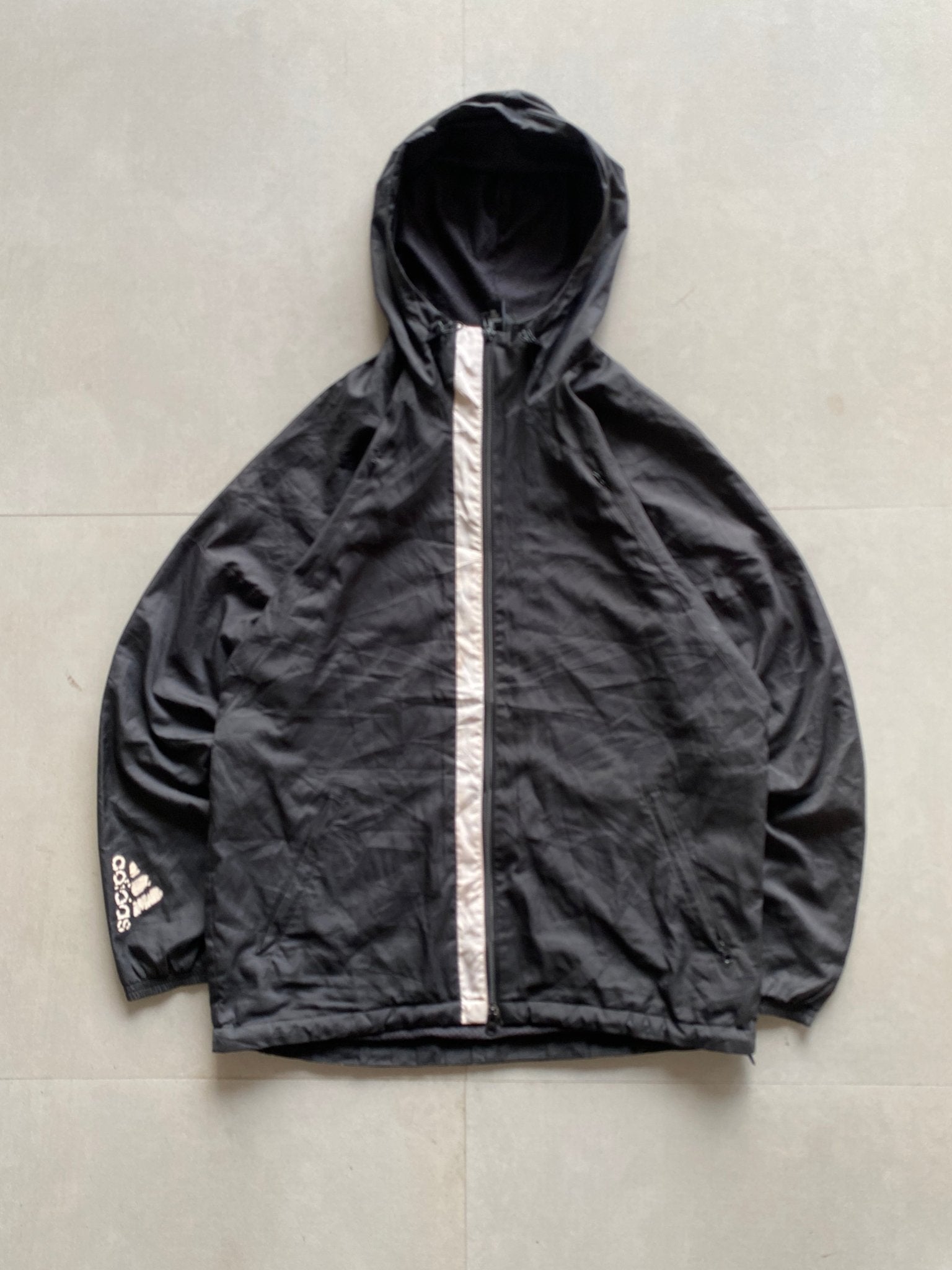 ADIDAS HOODED JACKET - XL - Aged Arc