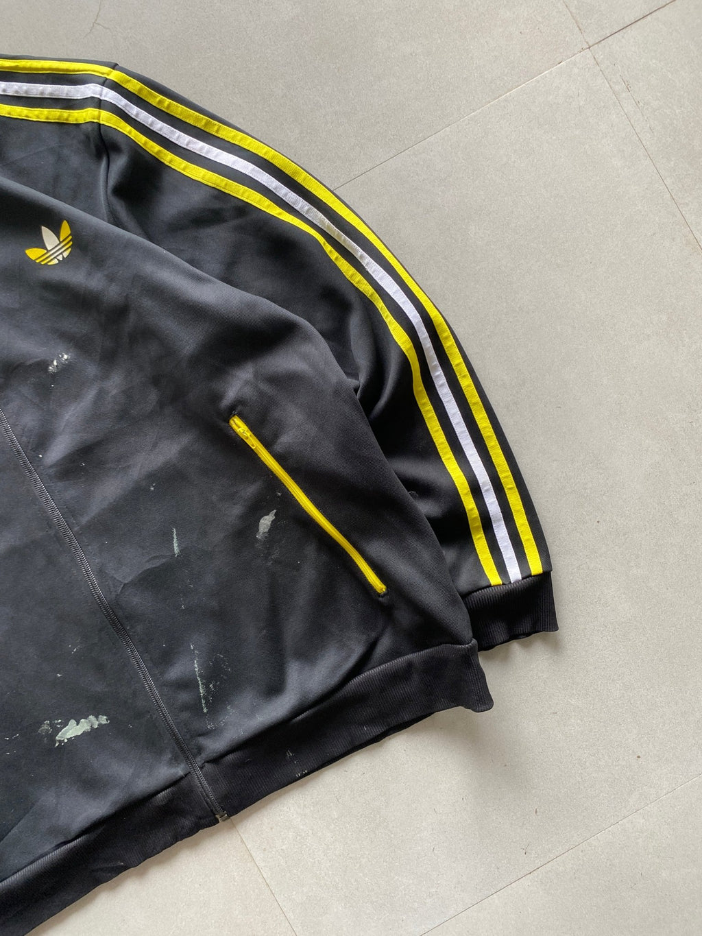 ADIDAS ORGINALS STRIPED JACKET - L - Aged Arc