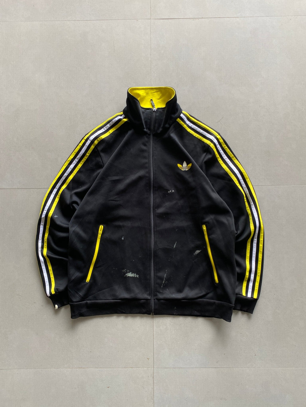 ADIDAS ORGINALS STRIPED JACKET - L - Aged Arc