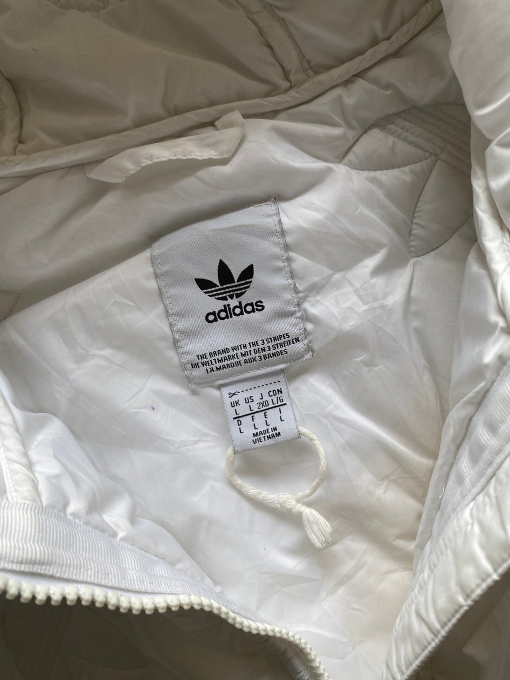 ADIDAS ORGINALS TREFOIL PUFFER JACKET - XL - Aged Arc