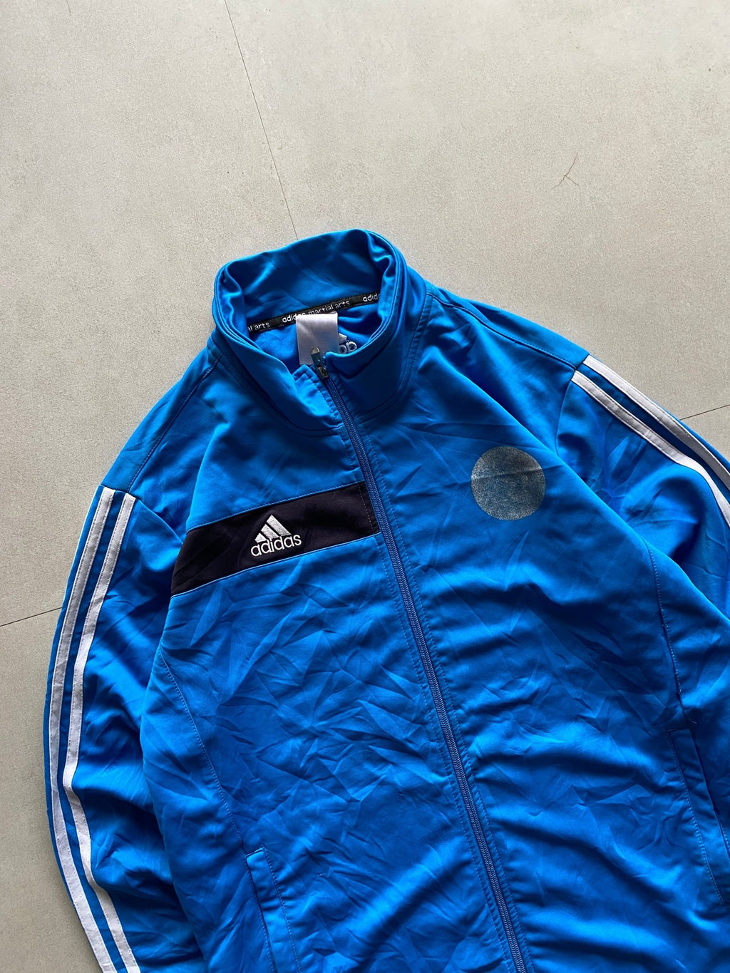 ADIDAS STRIPED JACKET - M - Aged Arc