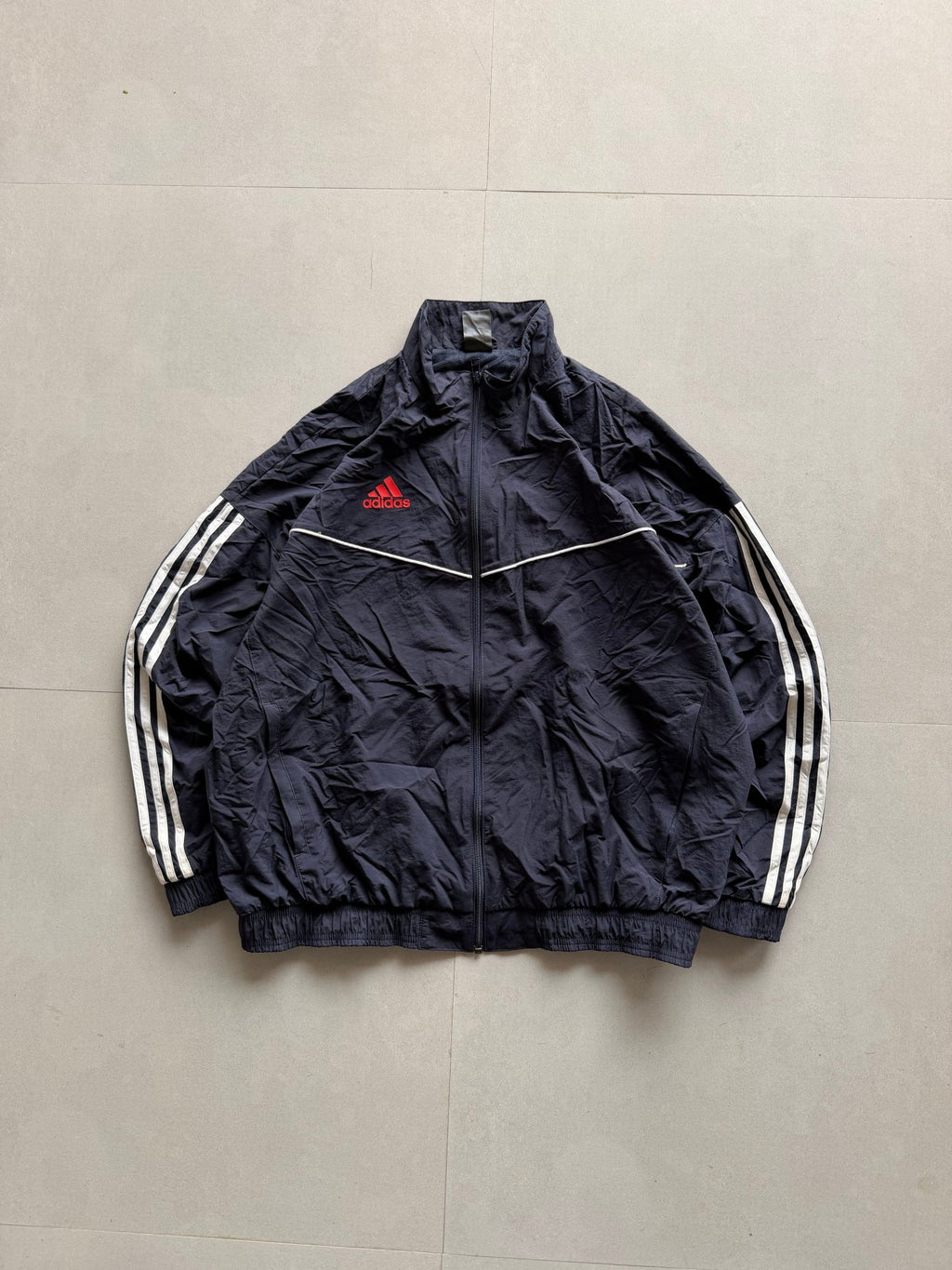 ADIDAS STRIPED JACKET - XL - Aged Arc