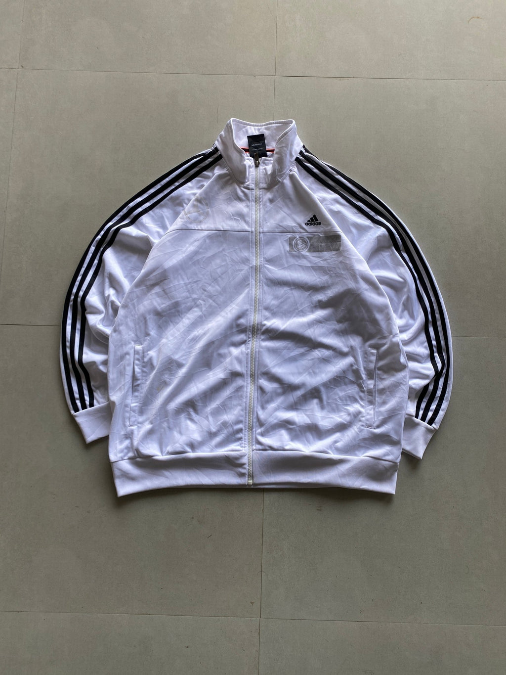 ADIDAS STRIPED JACKET - XXL - Aged Arc