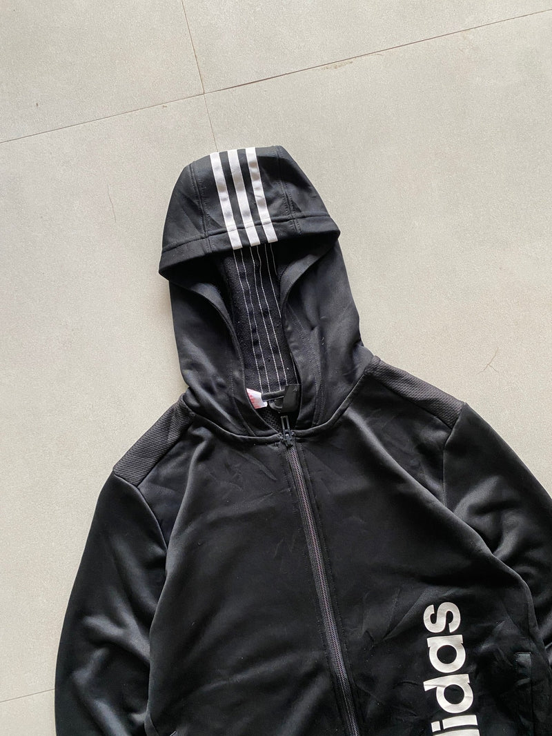 ADIDAS STRIPED SPELL OUT JACKET - XXS - Aged Arc