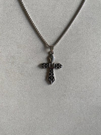 AZITA GOTHIC CROSS PENDANT CHAIN - Aged Arc