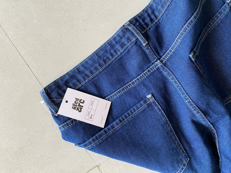 B2 BAGGY WIDE LEG DENIM - L - Aged Arc