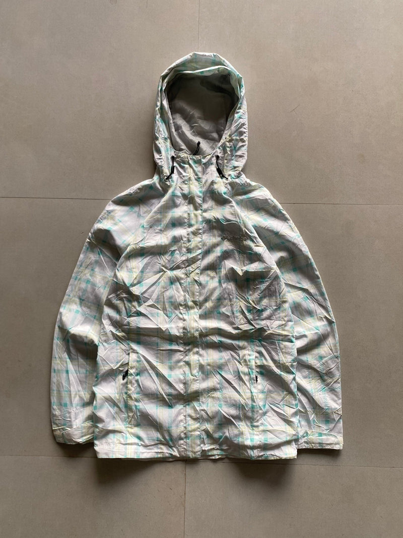 COLUMBIA CHECKED TREKKING JACKET - S - Aged Arc