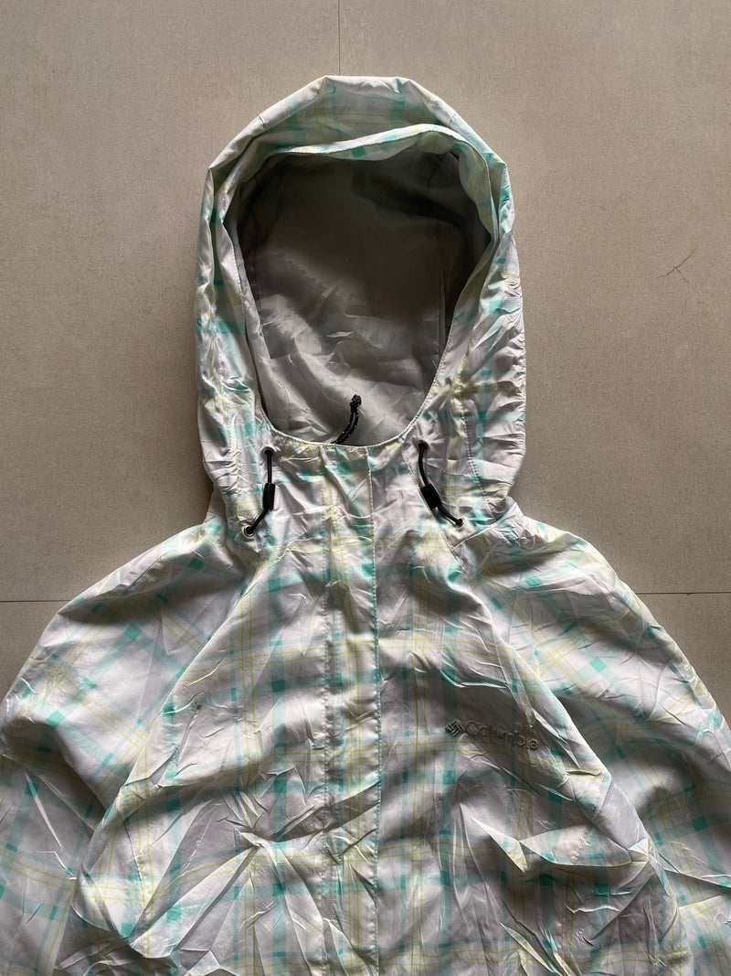 COLUMBIA CHECKED TREKKING JACKET - S - Aged Arc