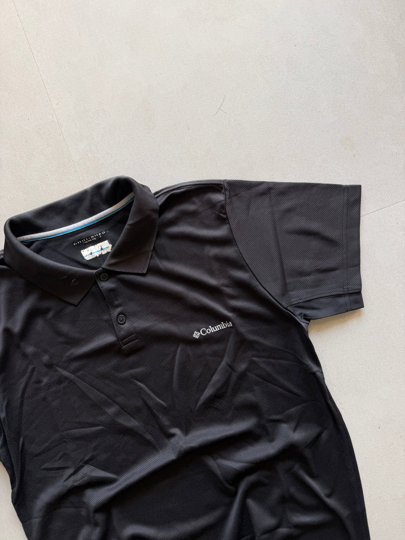 COLUMBIA DRI FIT POLO TEE - M - Aged Arc