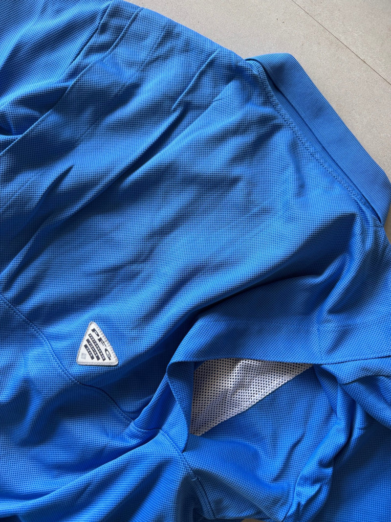 COLUMBIA PFG POLO TEE - M - Aged Arc