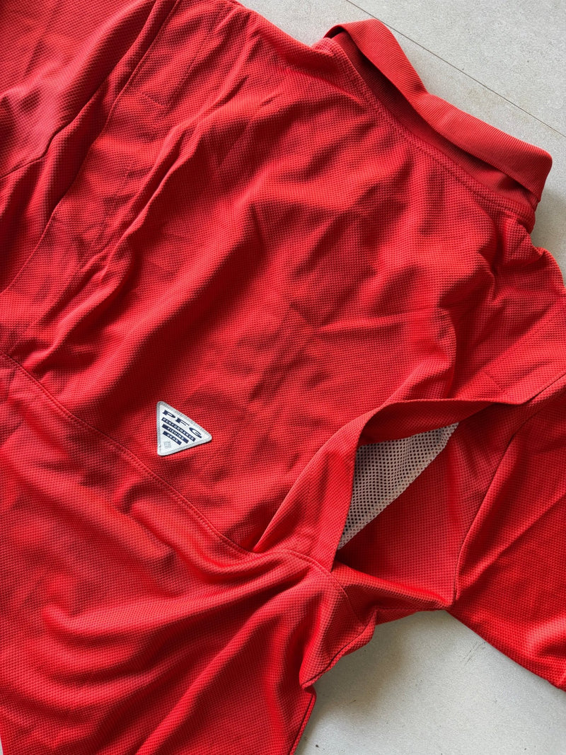 COLUMBIA PFG POLO TEE - S - Aged Arc