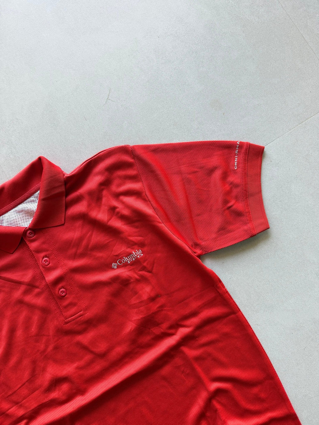 COLUMBIA PFG POLO TEE - S - Aged Arc