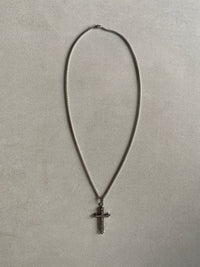CRUCIFIX CROSS PENDANT CHAIN - Aged Arc
