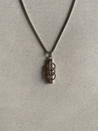 DIAMOND CIRCLE PENDANT CHAIN - Aged Arc
