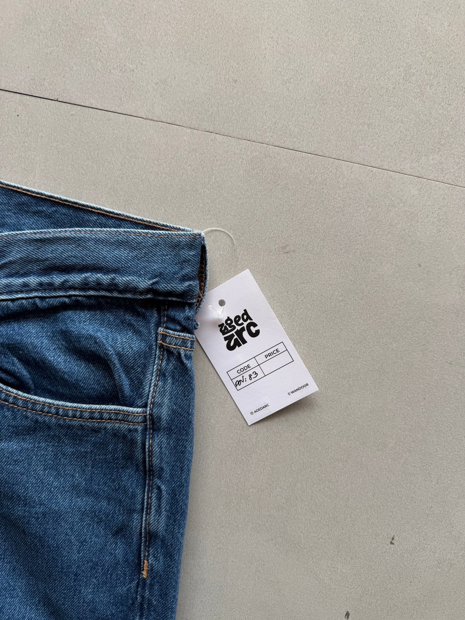 DN83 BAGGY DENIM - M - Aged Arc