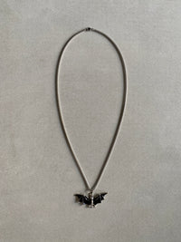 GOTHIC BAT PENDANT CHAIN - Aged Arc
