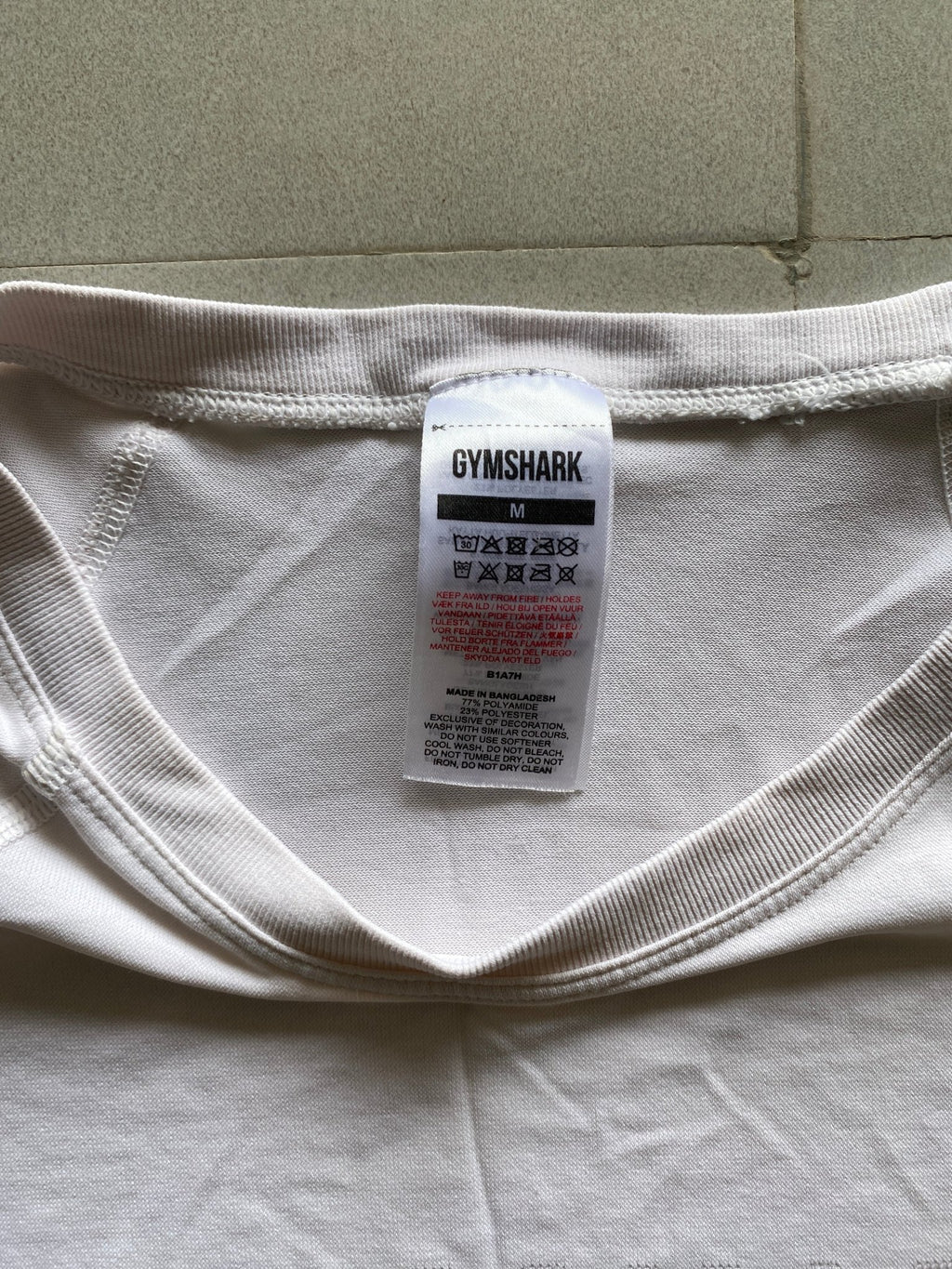 GYM SHARK TEE - M - Aged Arc