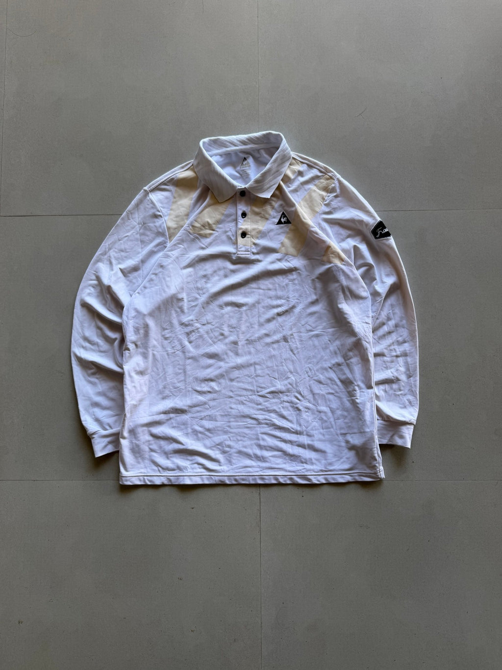 LE COQ SPORTIF LONG SLEEVE POLO - L - Aged Arc