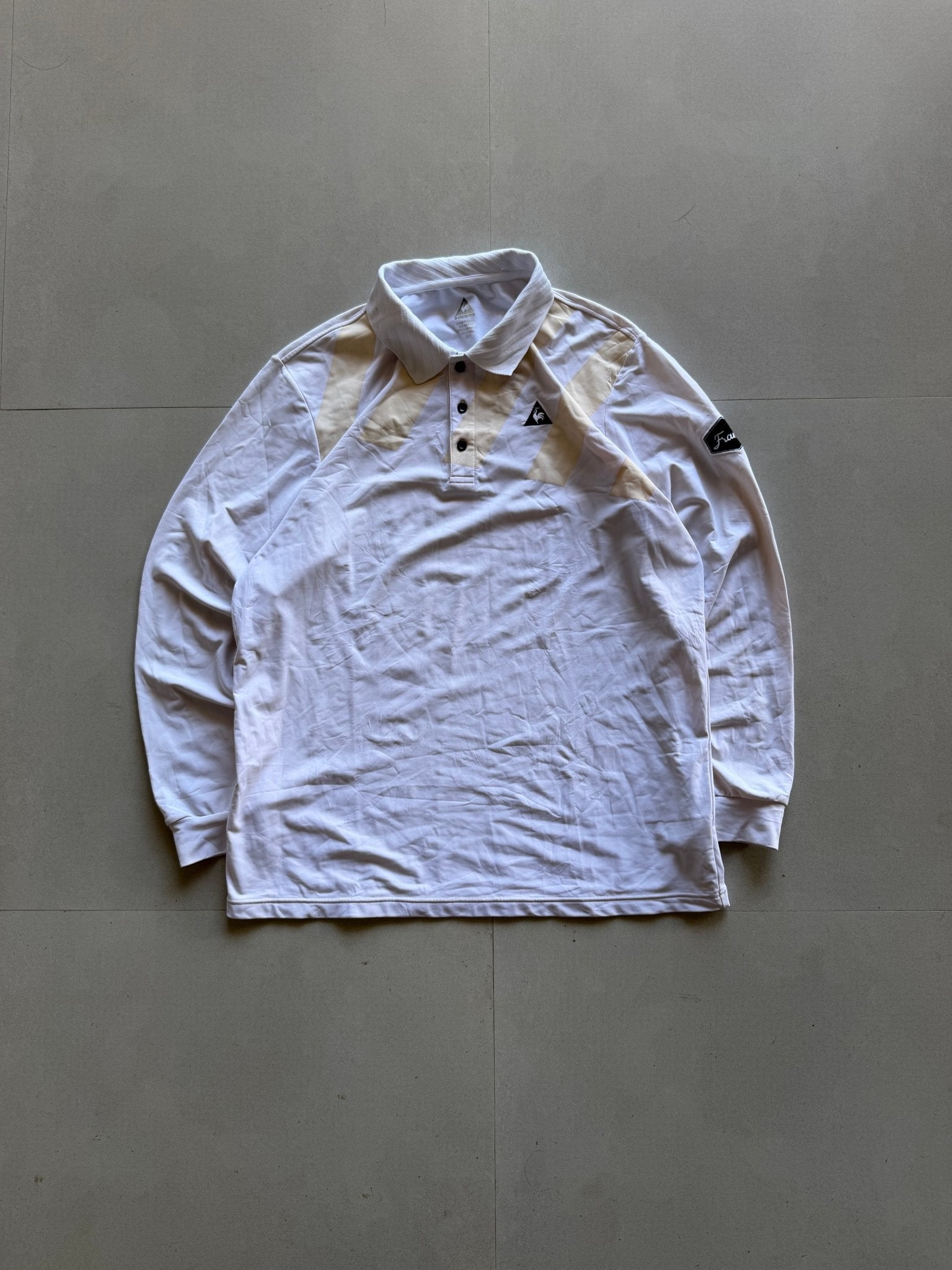 LE COQ SPORTIF LONG SLEEVE POLO - L - Aged Arc