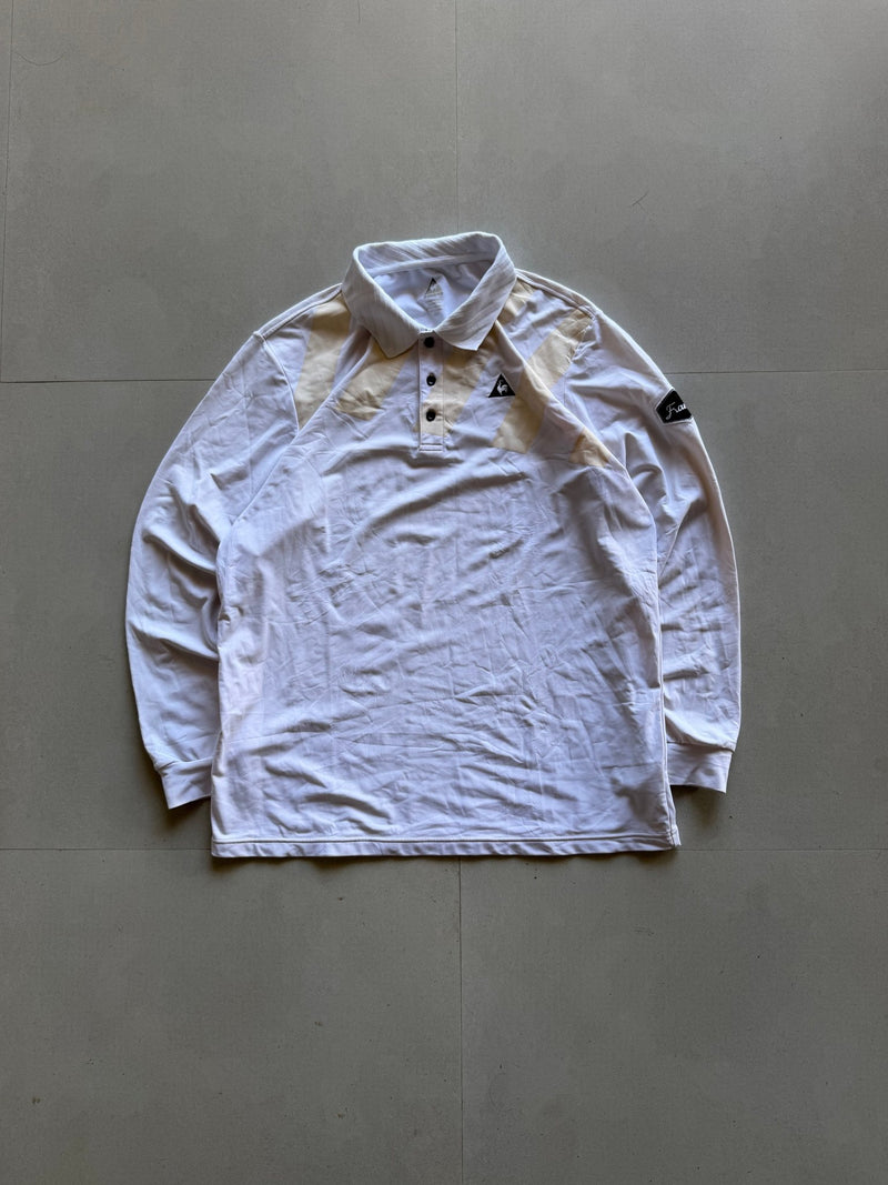 LE COQ SPORTIF LONG SLEEVE POLO - L - Aged Arc