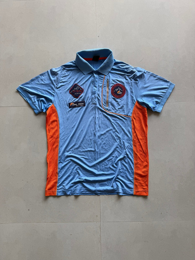 LOW ALPINE TECHNICAL HIKING POLO - L - Aged Arc