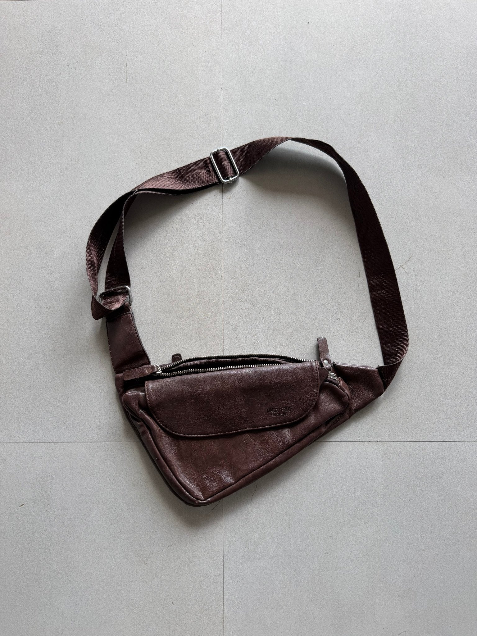 MARCOPOLO LEATHER FANNY PACK - Aged Arc