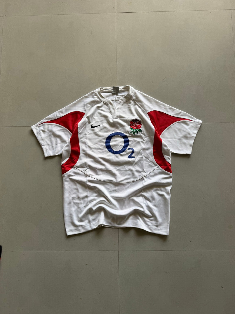 NIKE ENGLAND RUGBY JERSEY - M - Aged Arc