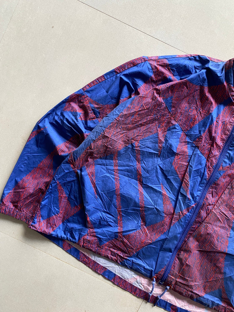 NIKE SPELL OUT WOMENS CROPPED JACKET - L - Aged Arc