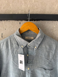 POLHAM LINEN SHIRT SLN112 - M - Aged Arc
