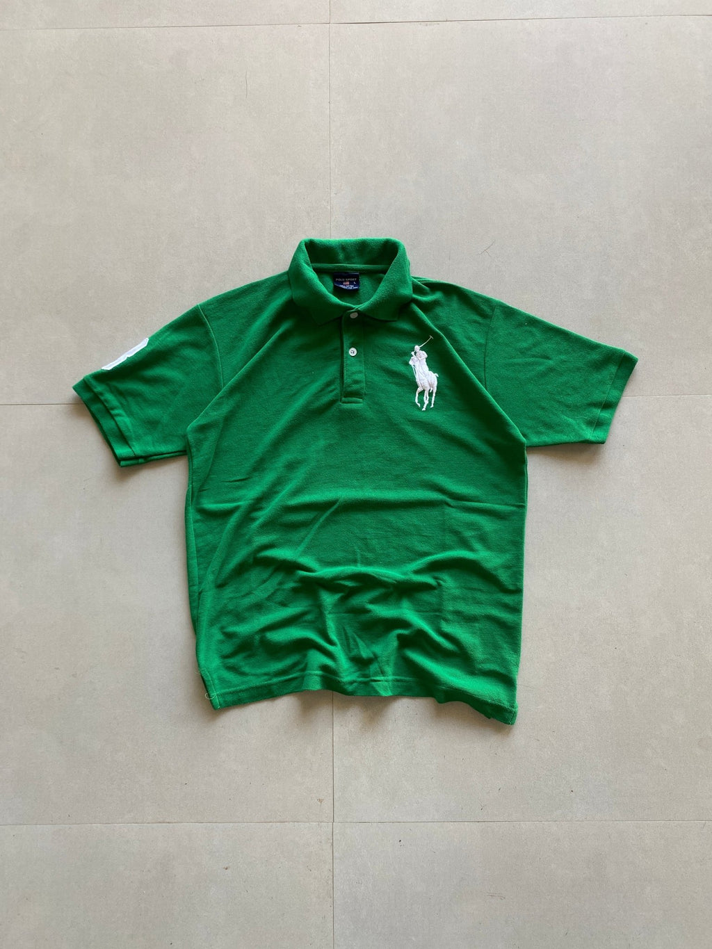 RALPH LAUREN BIG PONY POLO TEE - XXS - Aged Arc
