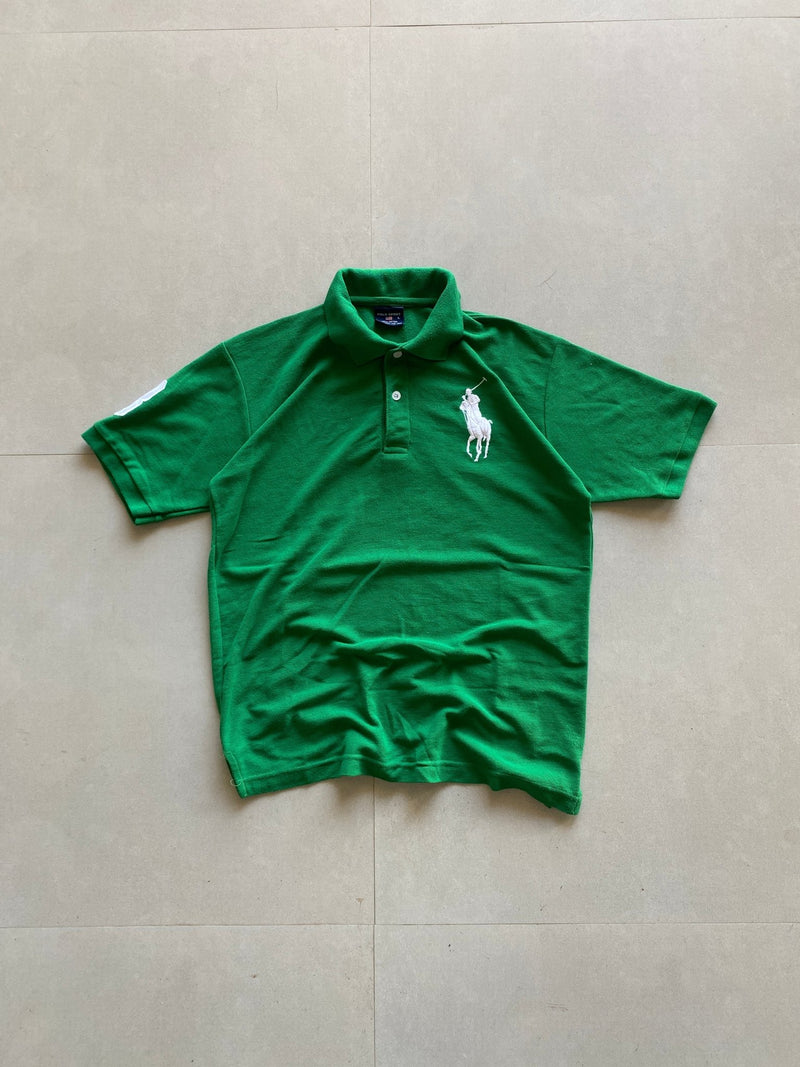RALPH LAUREN BIG PONY POLO TEE - XXS - Aged Arc