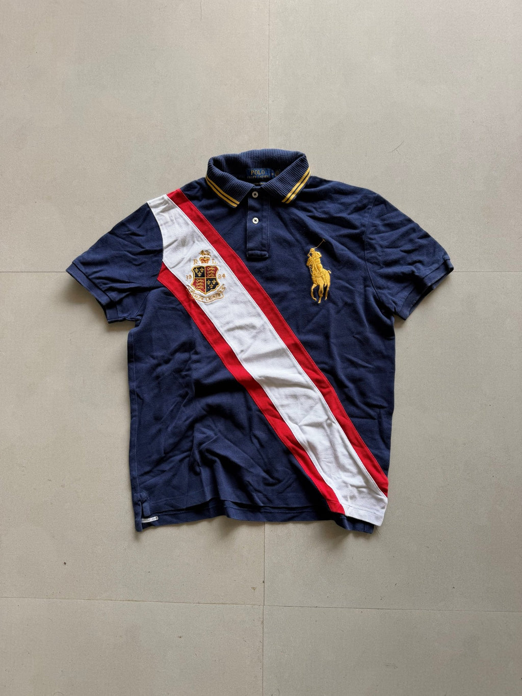 RALPH LAUREN BIG PONY POLO TEE - XXS - Aged Arc