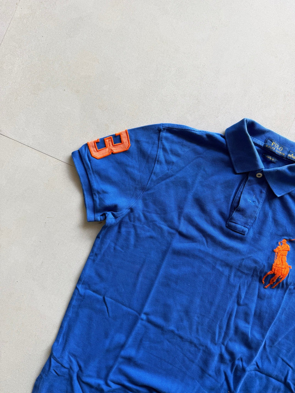 RALPH LAUREN BIG PONY POLO TEE - XXS - Aged Arc