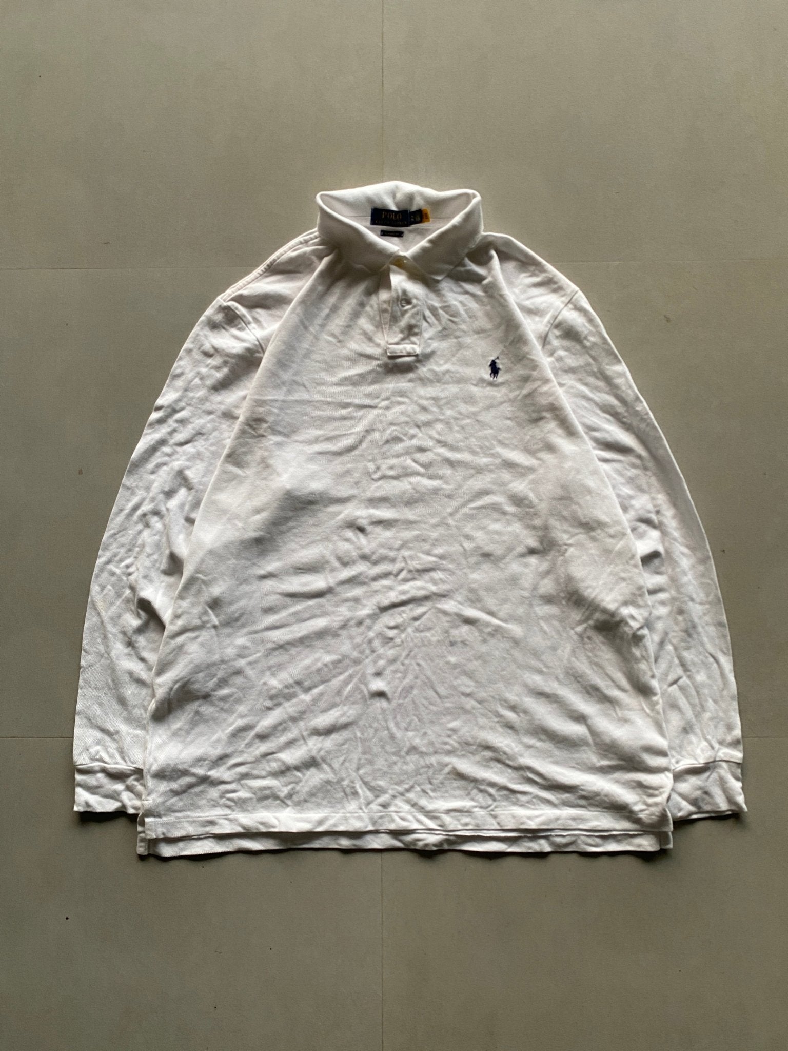 RALPH LAUREN FULL SLEEVE POLO SHIRT - XL - Aged Arc